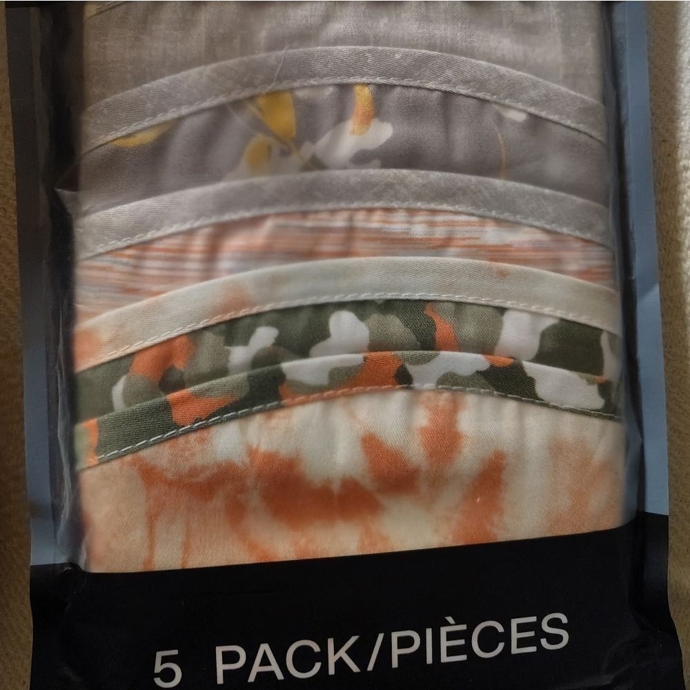 DKNY 5 pack face masks